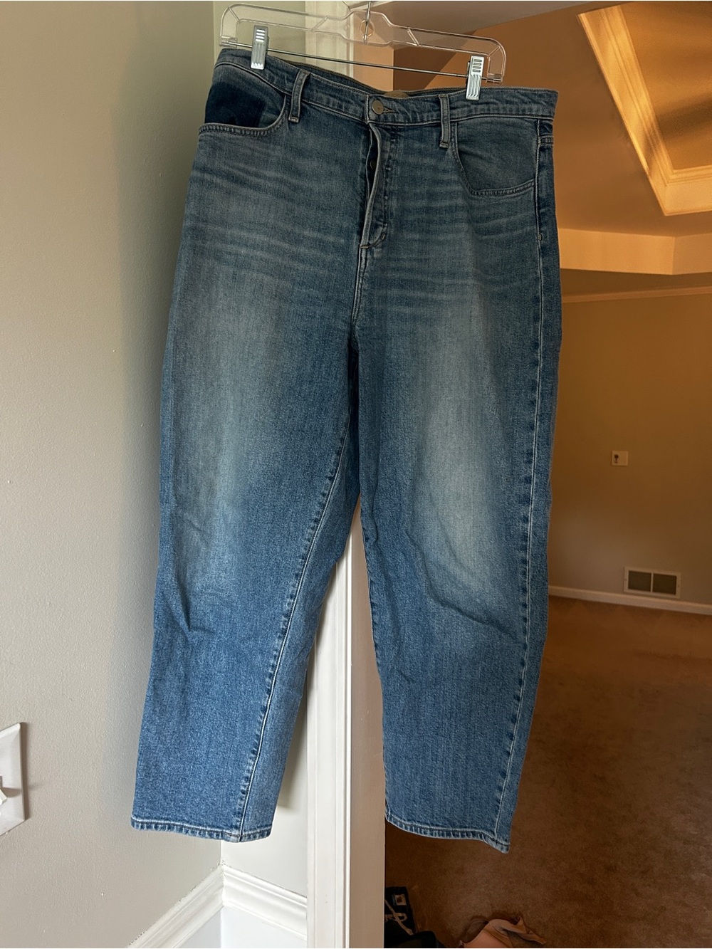 Joe's Jeans Women's Cropped Washed Blue Ankle Jeans